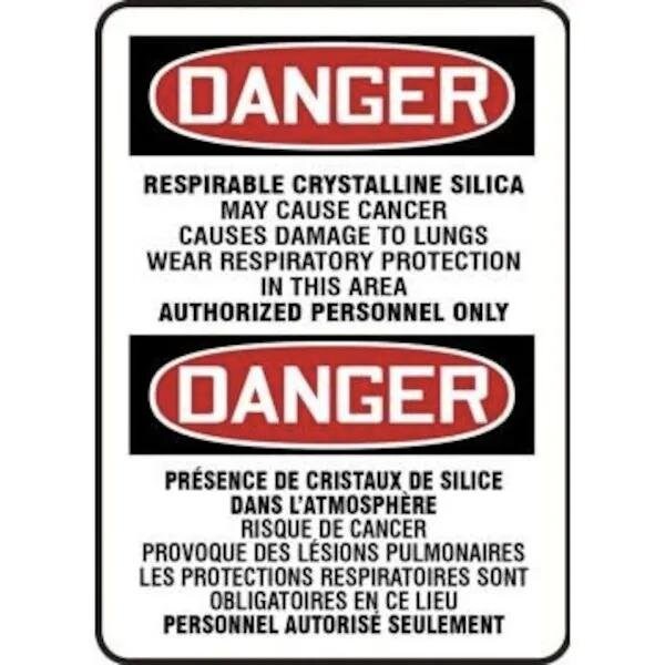 Accuform OSHA DANGER SAFETY SIGN RESPIRABLE FBMCAW046VS FBMCAW046VS - main